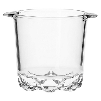 Ведро для льда 0,87 л. стекло d=12 см. Полька Borgonovo /1/6/ Ведро для льда 0,87 л. стекло d=12 см. Полька Borgonovo /1/6/