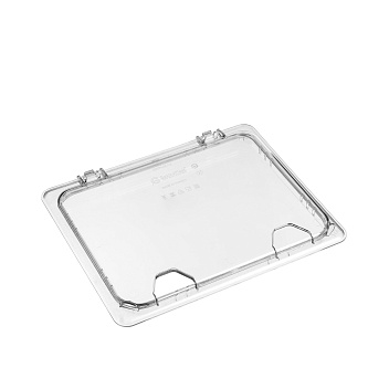 Крышка для гастроем. 1/2 поликарб.прозрач. (-40/+99С) откидная с отверстием для ложки слева (гастроемкость..) GP /1/12/ Крышка для гастроем. 1/2 поликарб.прозрач. (-40/+99С) откидная с отверстием для ложки слева (гастроемкость..) GP /1/12/