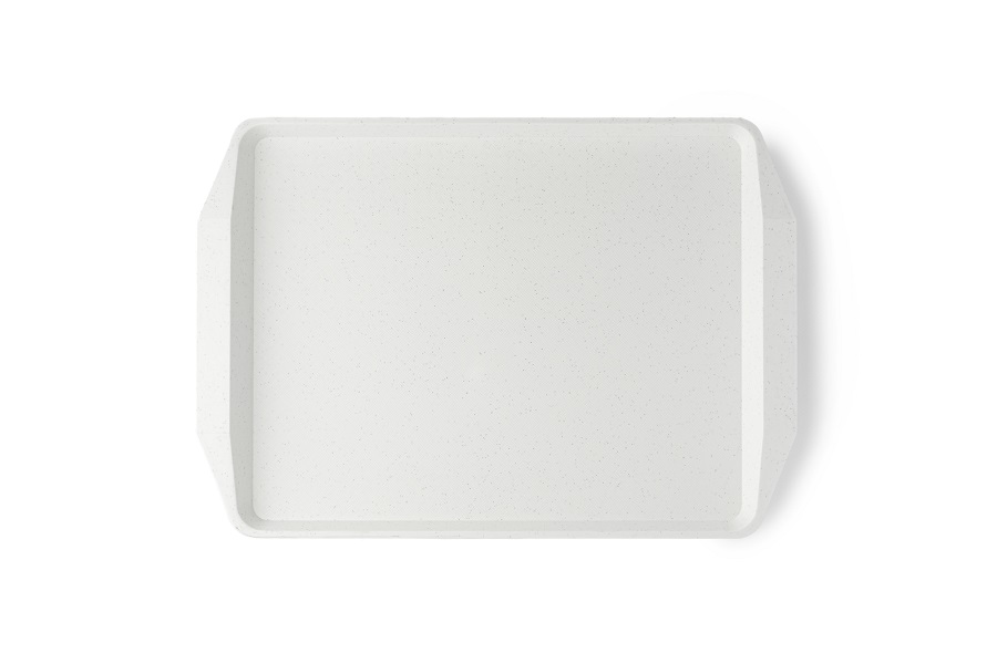 Поднос 42*30 см. белый мрамор поверхность классик MGprof /1/10/1140/