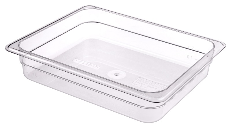 Гастроемкость 1/2 h= 65 мм. 325*265 мм. 3,8 л. поликарб. прозрач. /1/14/