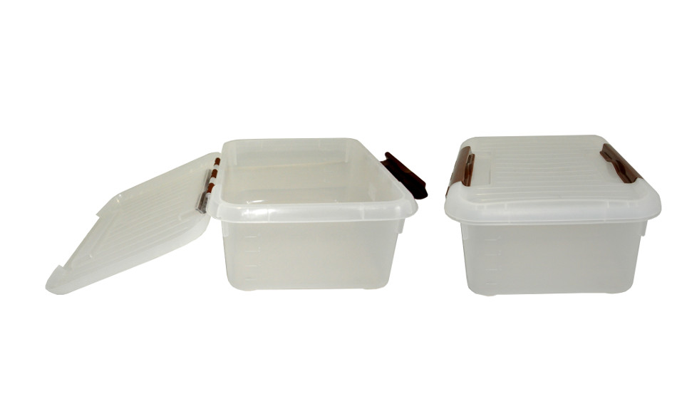 Контейнер для продуктов прямоуг.  6,0 л. 30*23*12 см. с коричневым зажимом MGprof /1/30/