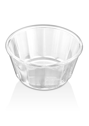 Соусник 130 мл. d=85 мм. h=45 мм. круглый, поликарбонат, прозрачный GP /1/250/
