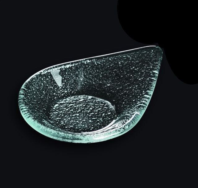 Ложка для комплимента 10*8 см. секло 3D /1/60/ АКЦИЯ