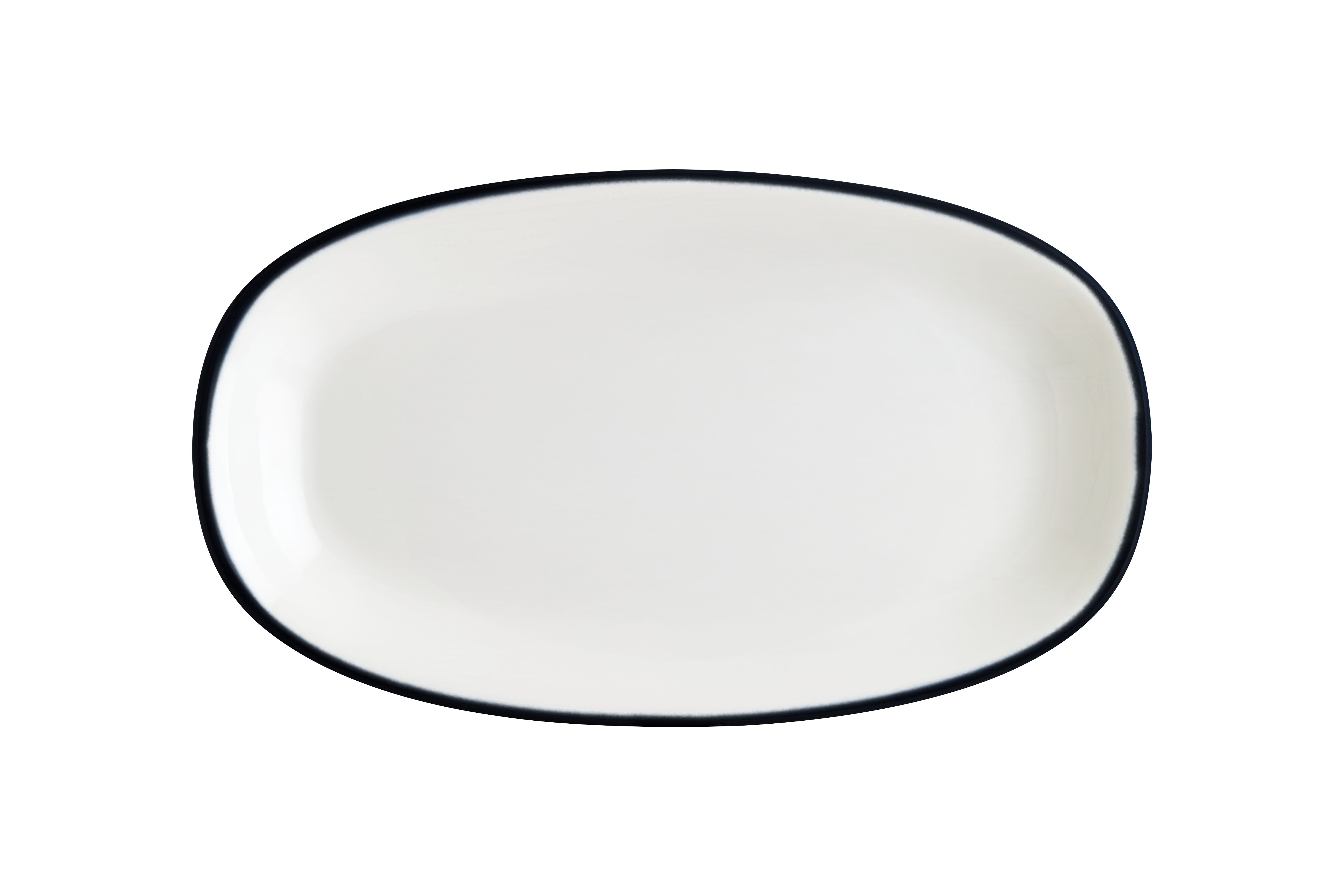 Блюдо овальное 150*85 мм. Линеа Черный, форма Гурмэ Bonna /1/12/3168/