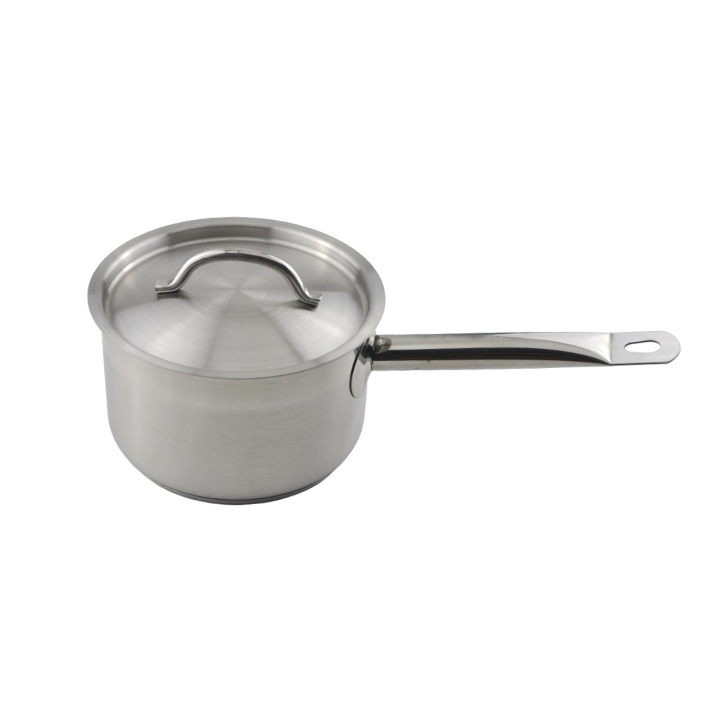 Сотейник  2,0 л. нерж. d=16 см. h=10 см. с крышк. тройное дно (индукция) MGsteel /1/