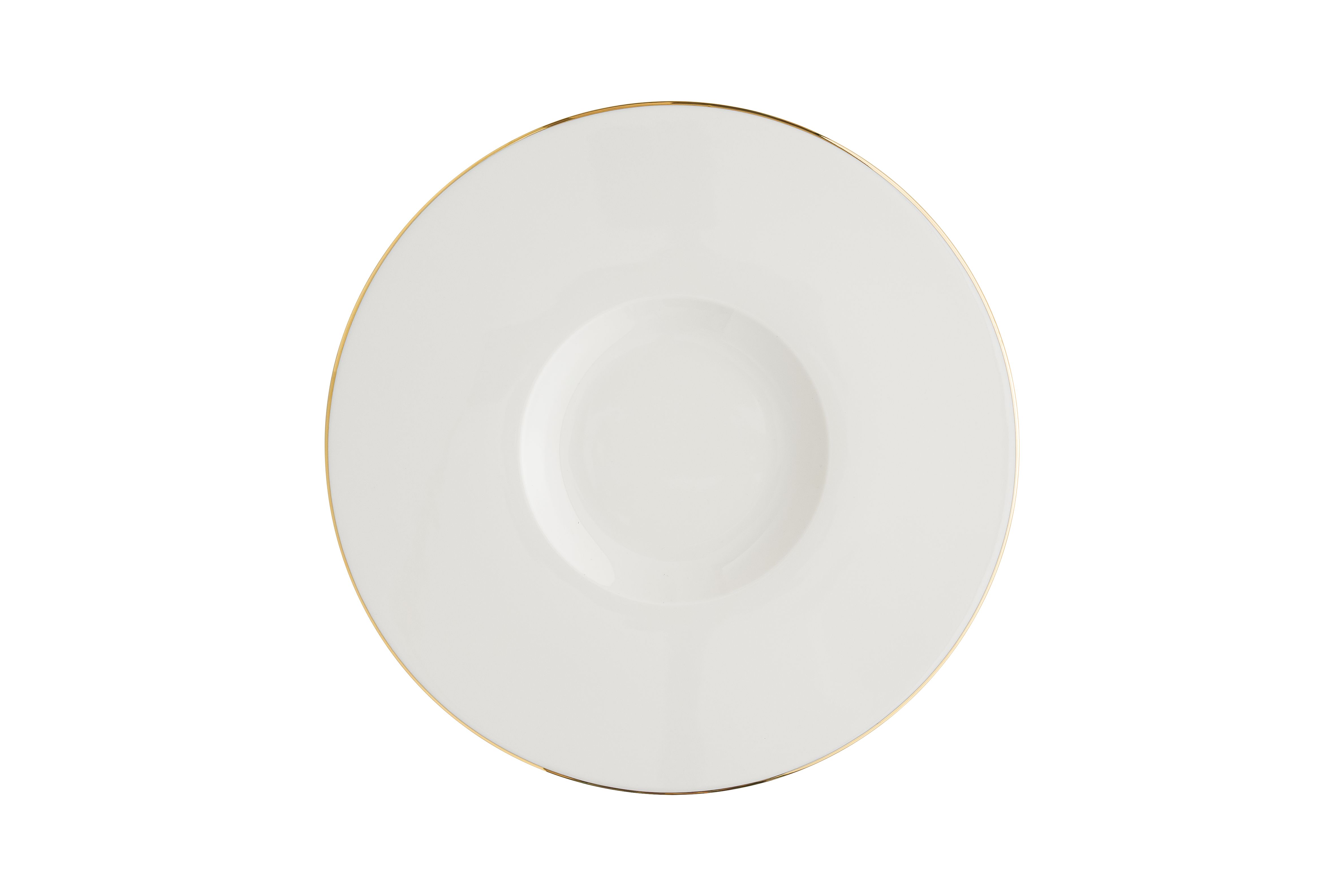 Тарелка d=300 мм. Золотая линия, форма Нит, тонкий край Bonna /1/6/372/
