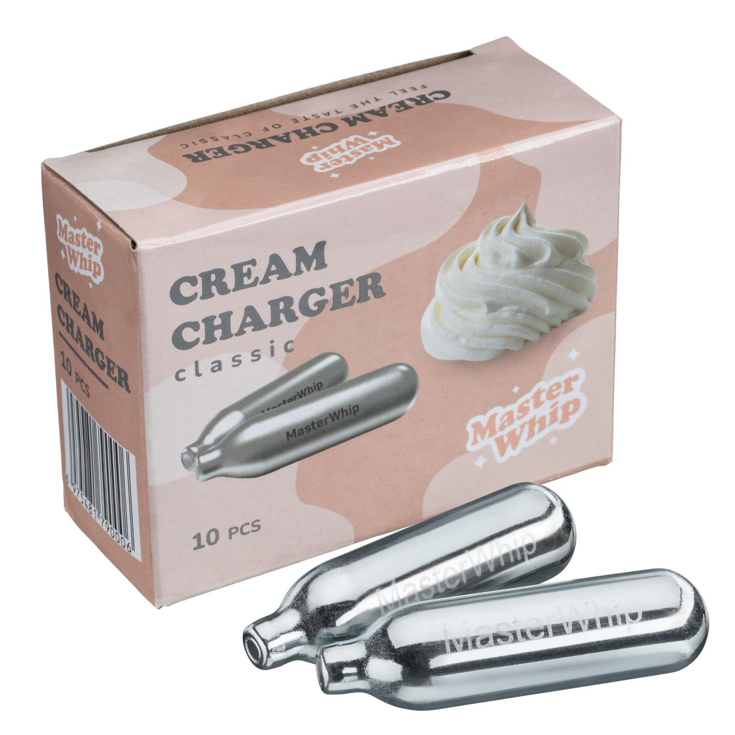 Баллончики для сифона для взбивания сливок (N2O) 10 шт/уп MasterWhip /1/36/3456/