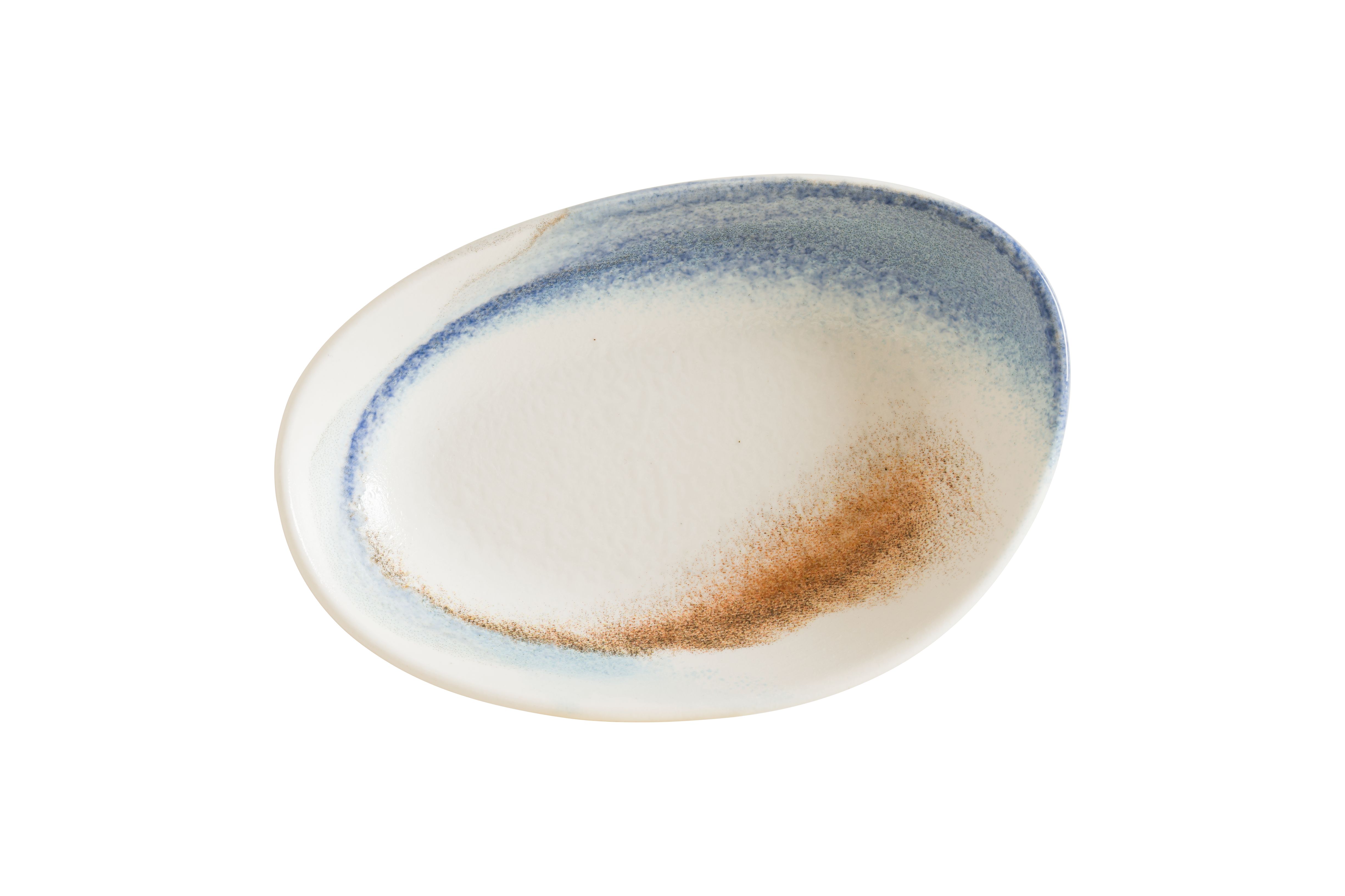 Блюдо овальное 120*80 мм. Кимен, форма Ваго волнистый край Bonna /1/12/