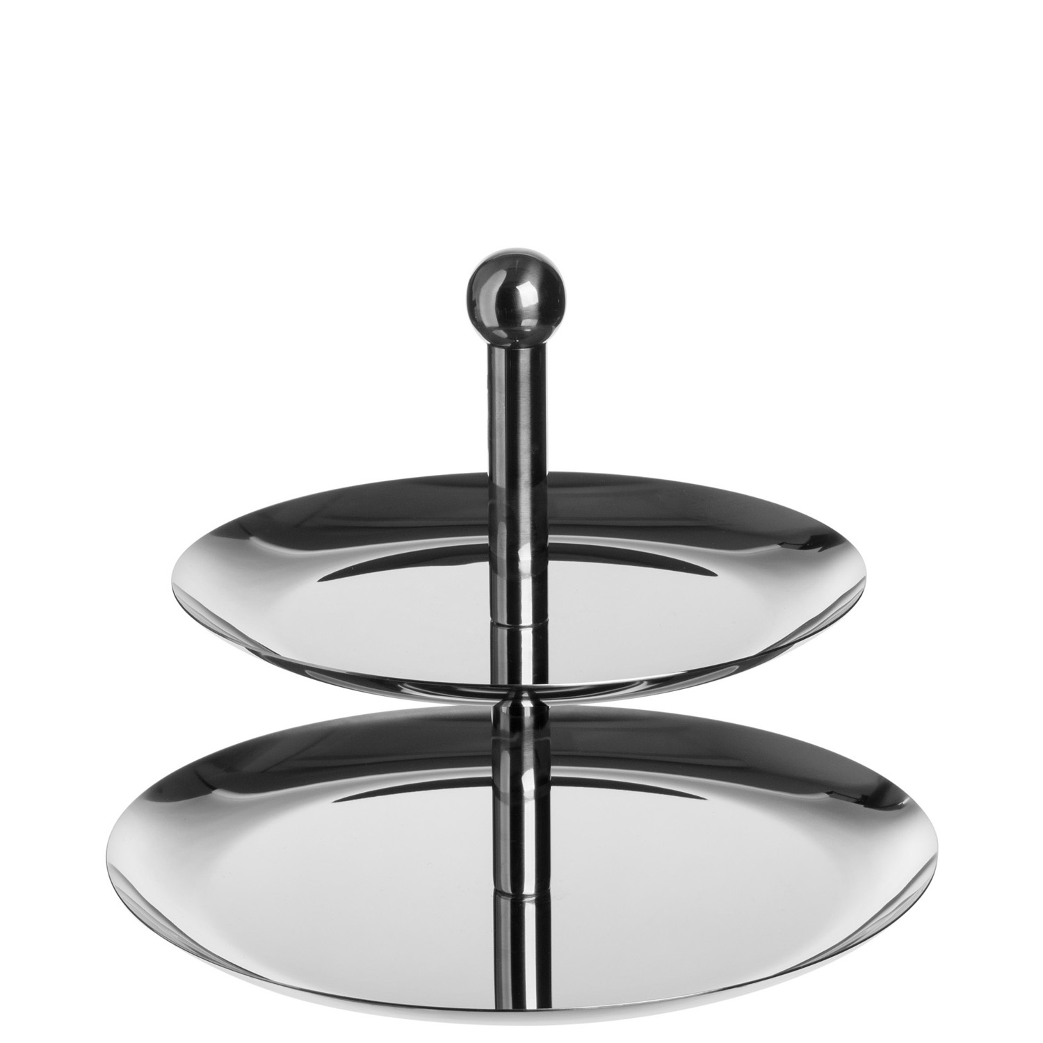 Этажерка 2-х ярусная d=22/27 см. h=23 см. нерж. MGsteel /1/6/