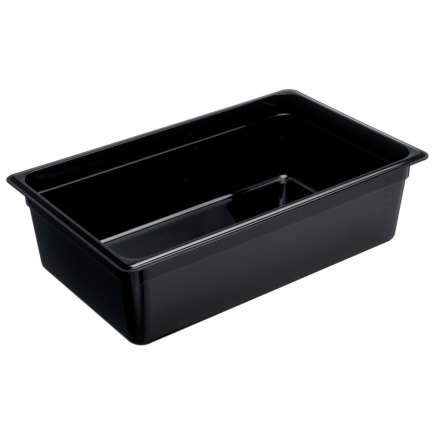 Гастроемкость 1/1 h=150 мм. 530*325 мм. 19,1 л. поликарб. черная GP /1/