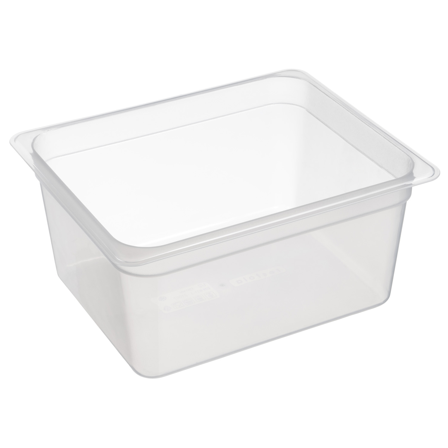 Гастроемкость 1/2 h=150 мм. 325*265 мм. 8,9 л. п/п прозрачная  /1/8/