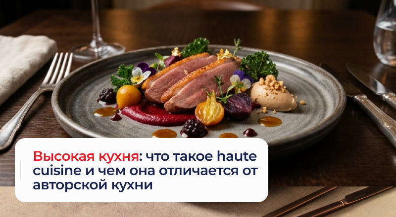 Высокая кухня: что такое haute cuisine и чем она отличается от авторской кухни Высокая кухня: что такое haute cuisine и чем она отличается от авторской кухни