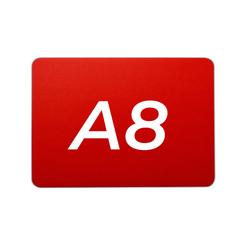 Ценник 74*52 мм. А8 меловой красный без подставки /1/ АКЦИЯ