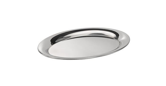 Поднос для подачи овальный 20*14,5 мм нерж. APS /1/