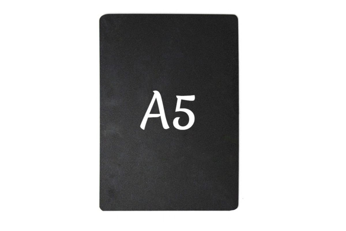 Ценник 210*148 мм. А5 меловой черный без подставки /1/ АКЦИЯ