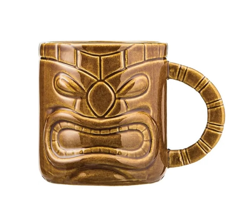 Кружка для пива  450 мл. d= мм. h= мм. керамика, коричневая Тики /12/