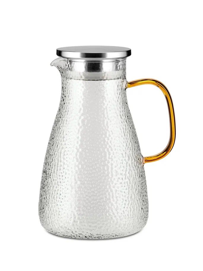 Кувшин 1,7 л. d=90 мм. h=225 мм. с крышкой нерж., Термостекло /1/12/