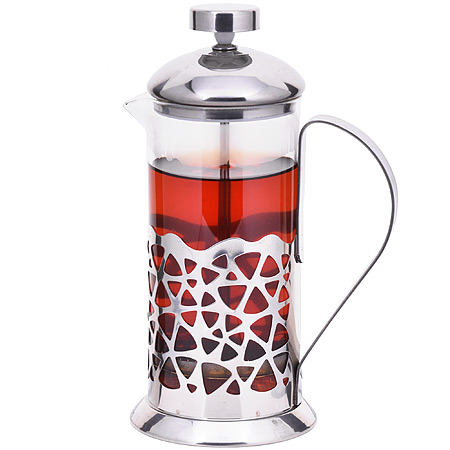 Френч-пресс  350 мл. нерж. Термостекло /1/24/ АКЦИЯ