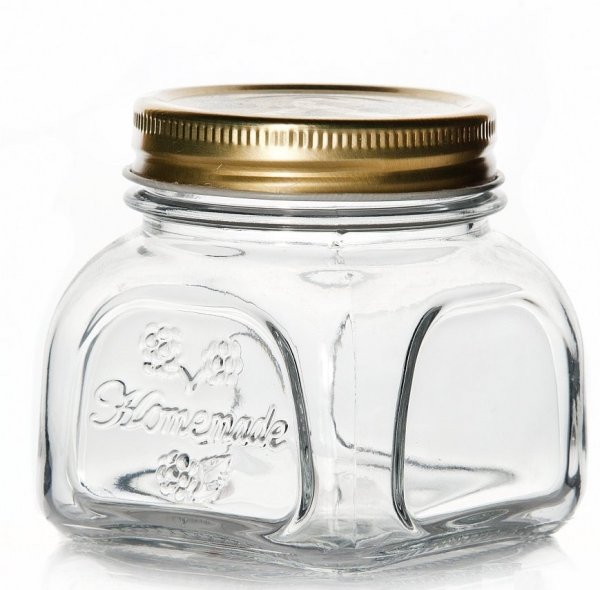 Банка для сыпучих прод.  300 мл. с метал. крышкой Хоммейд /1/24/960/ АКЦИЯ