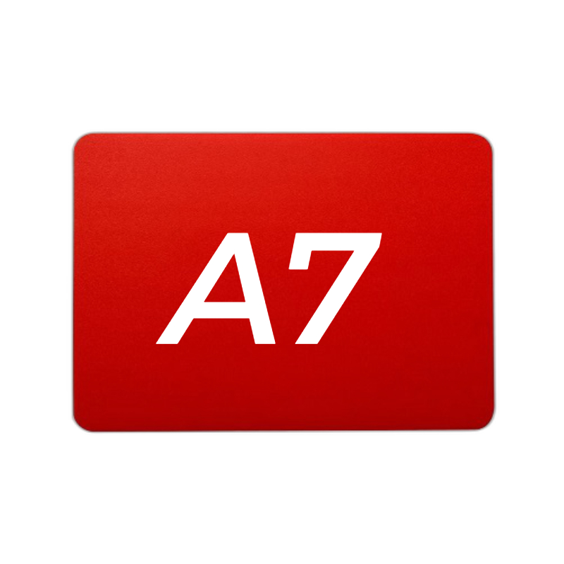 Ценник 105*74 мм. А7 меловой красный без подставки /1/100/ АКЦИЯ