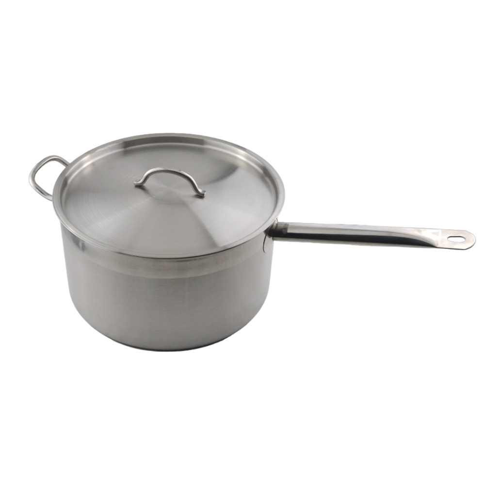 Сотейник 10 л. нерж. d=28 см. h=16 см. с 2 ручками с крышк. тройное дно (индукция) MGsteel /1/