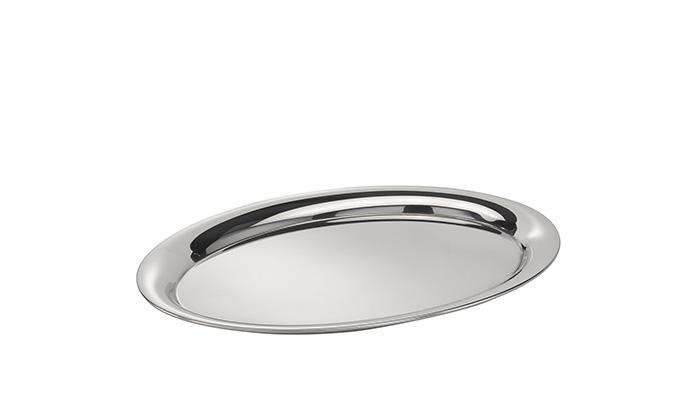 Поднос для подачи овальный 26,5*19,5 мм нерж. APS /1/