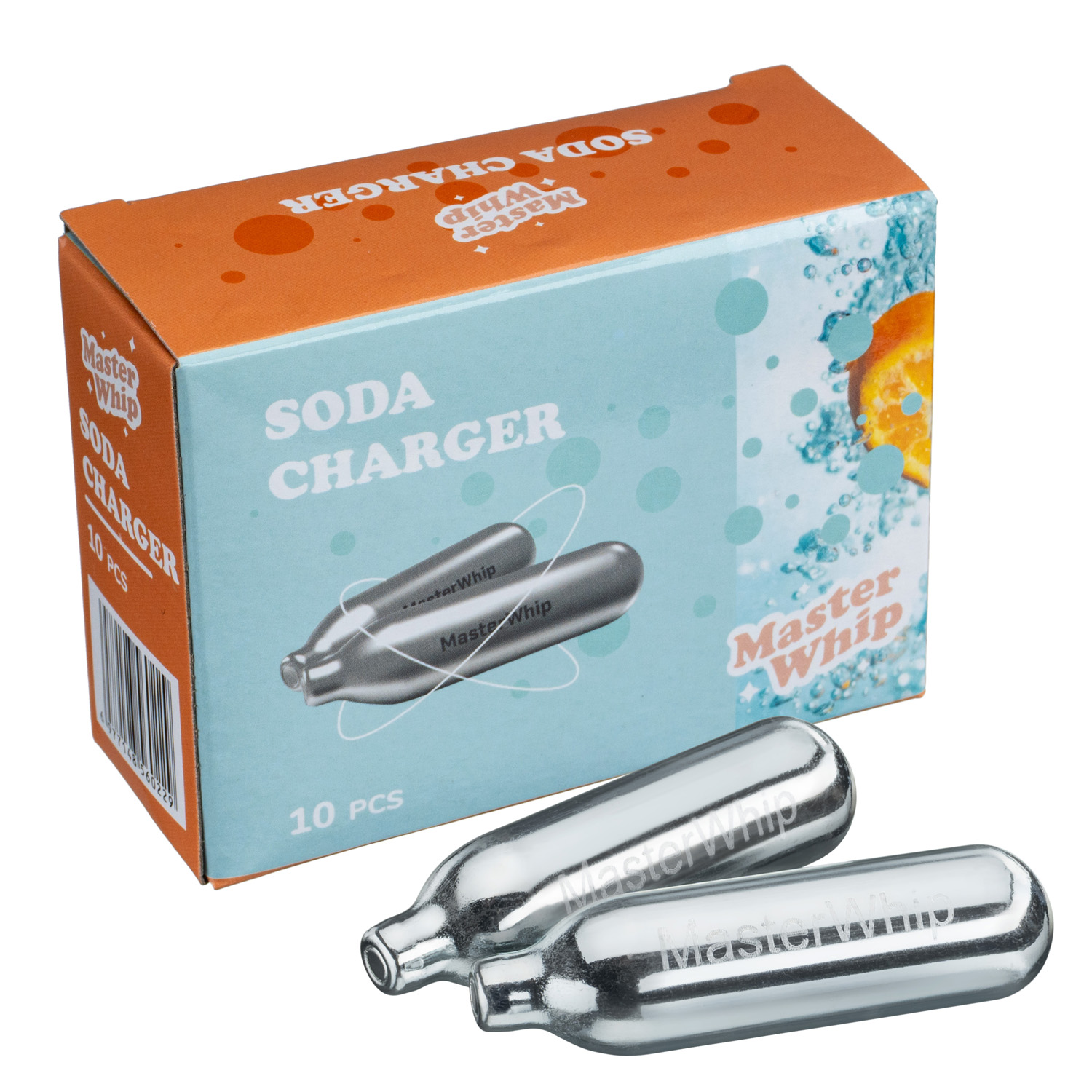 Баллончики для сифона для газирования воды (CO2) 10 шт/уп MasterWhip /1/72/ АКЦИЯ