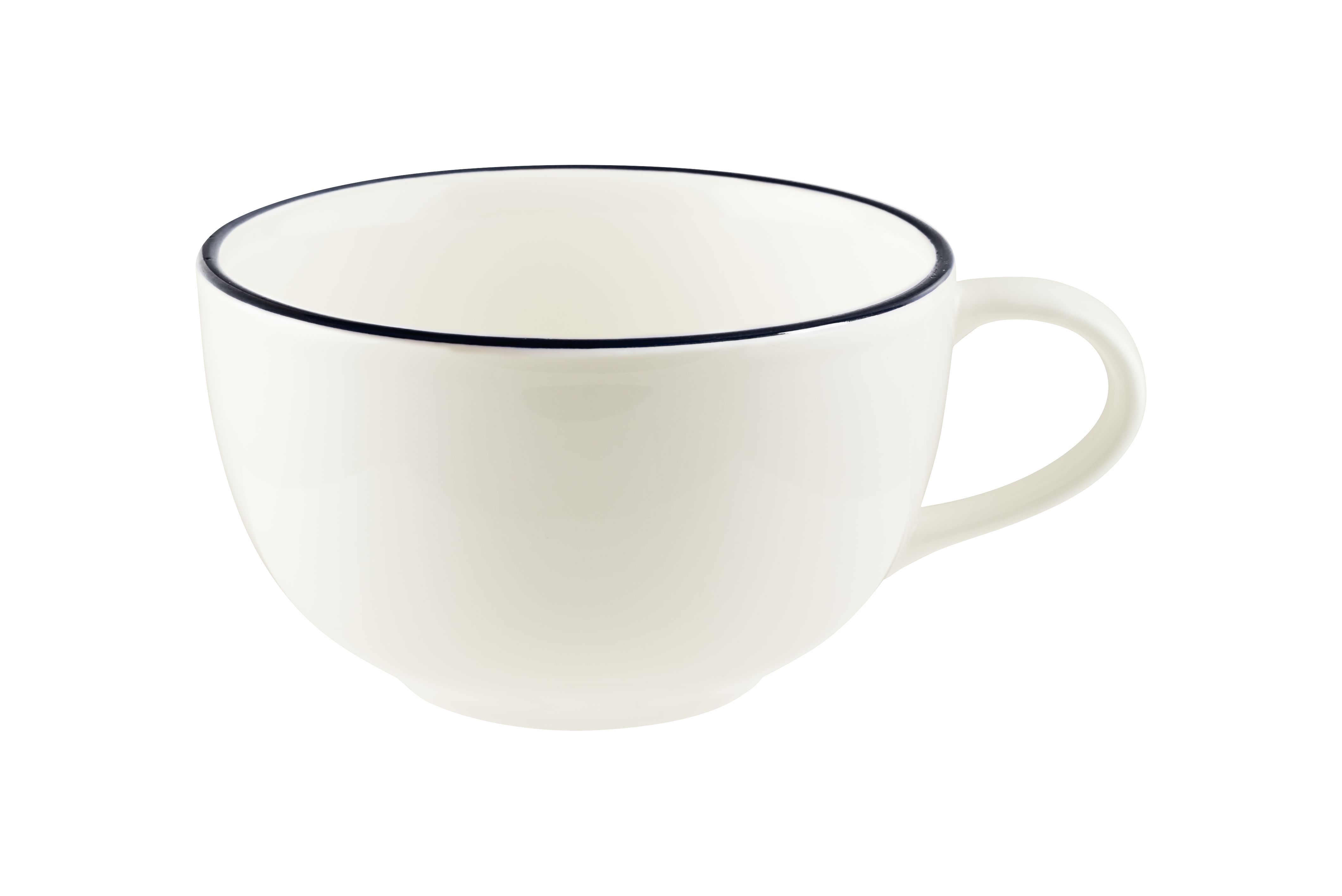 Чашка 350 мл. чайная d=110 мм. h=68 мм. Линеа Черный (блюдце 77973) Bonna /1/6/456/