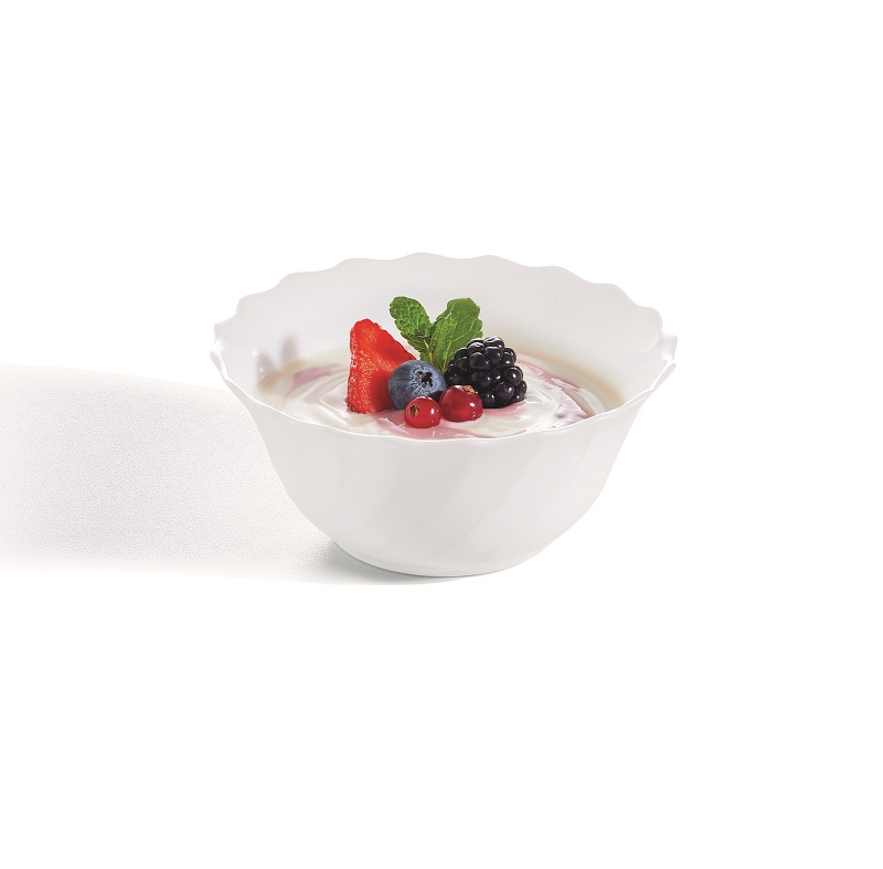 Салатник d=125 мм. 300 мл. h=55 мм. Трианон волнистый край /6/36/3024/