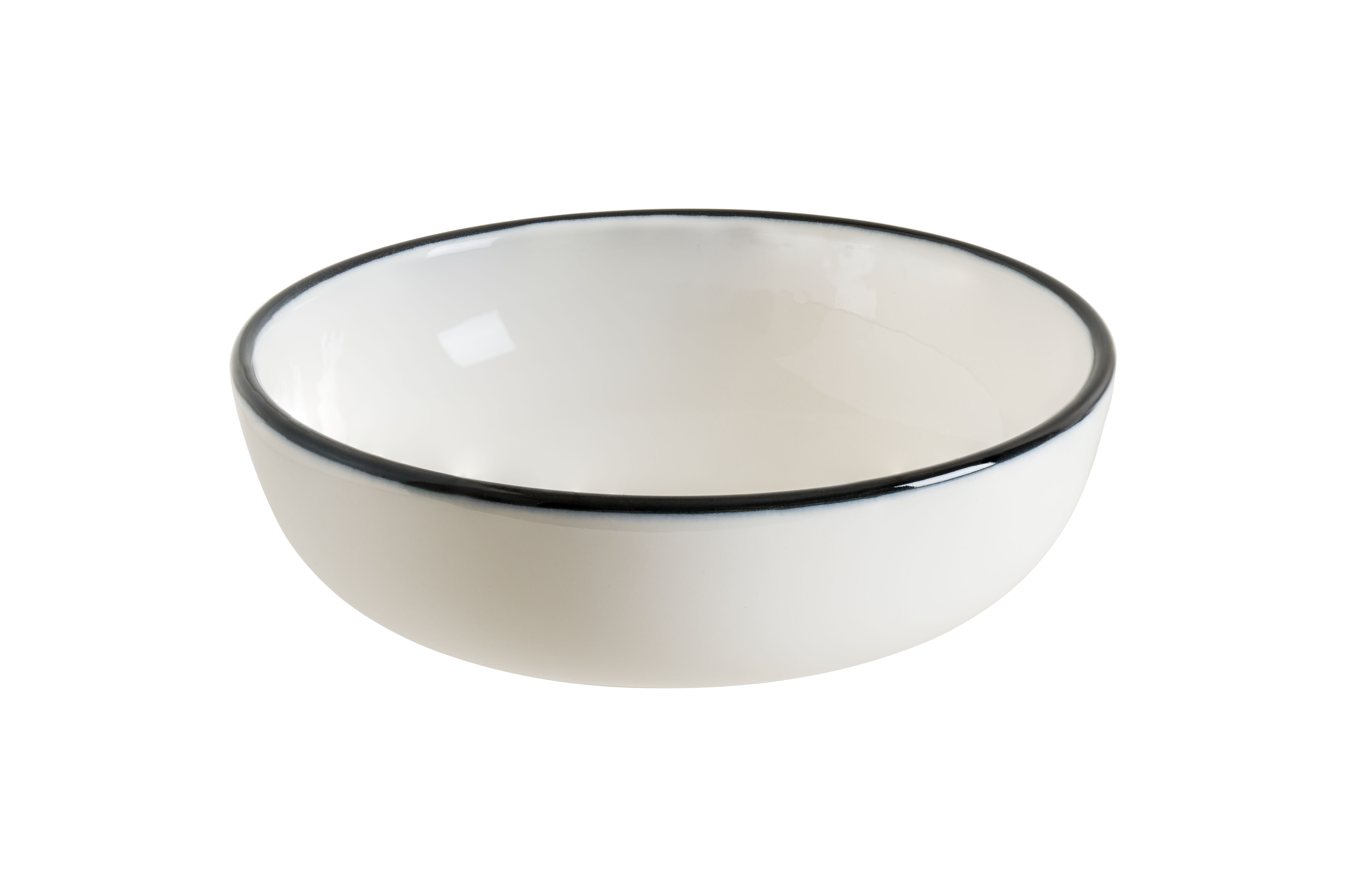 Салатник d=140 мм. 350 мл. h=50 мм. штабелир. Линеа Черный, форма Хюгге Bonna /1/12/