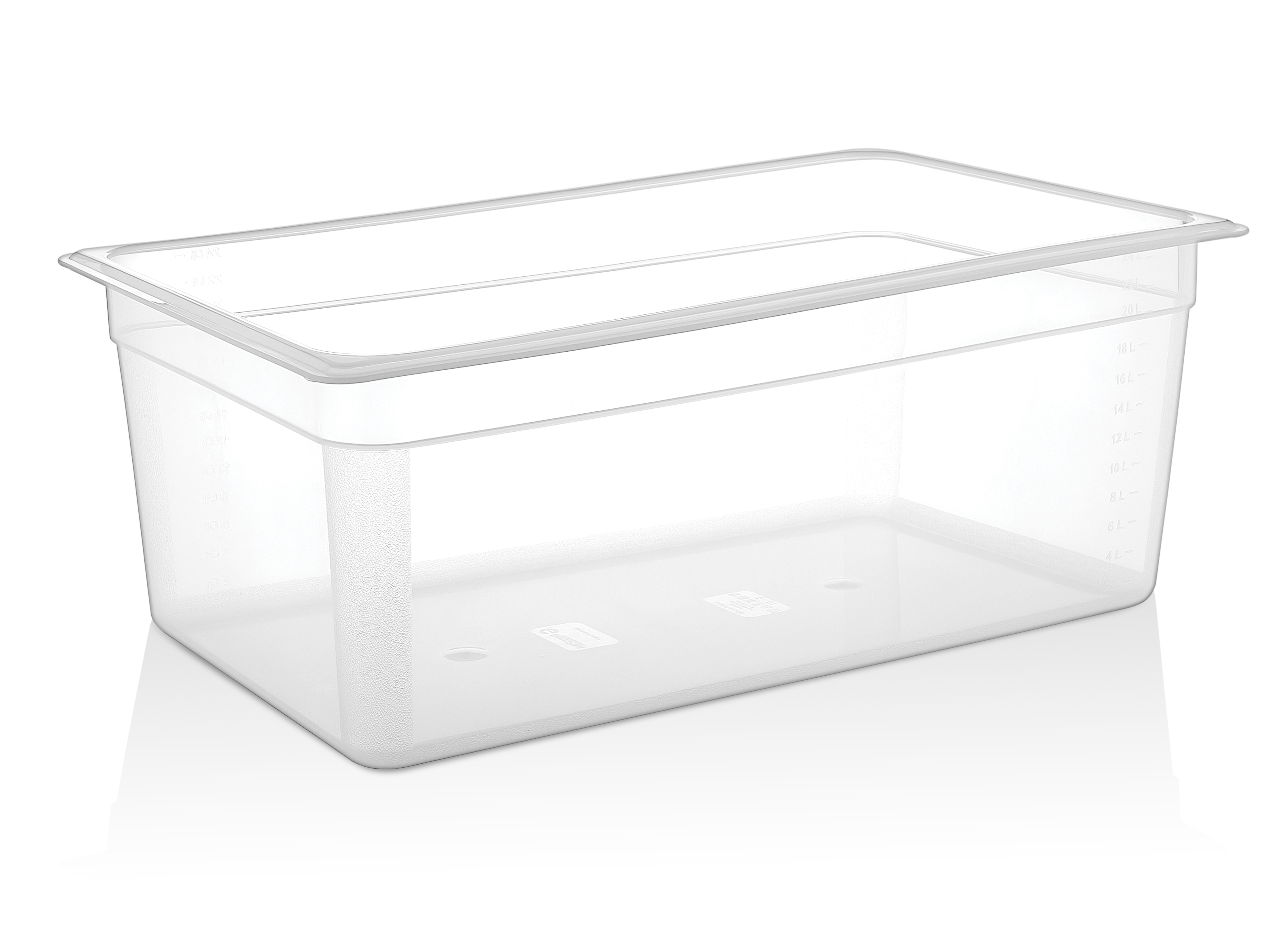 Гастроемкость 1/1 h=200 мм. 24 л. п/п прозрачная GP /1/6/