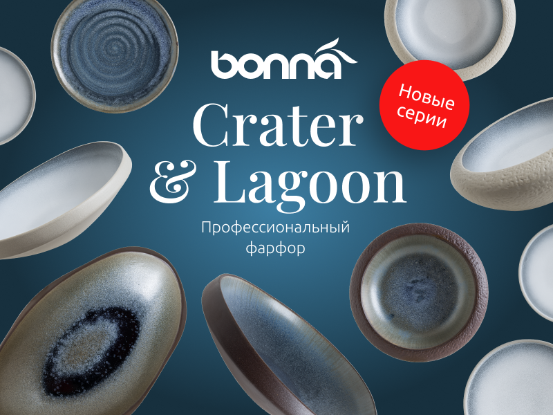 Новые серии фарфоровой посуды Bonna
