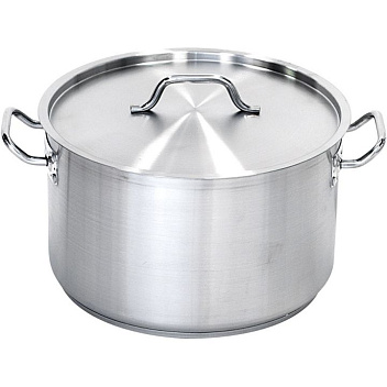Кастрюля  2,0 л. нерж. d=18 см. h=8 см. тройное дно с крышк. (индукция) MGsteel /1/