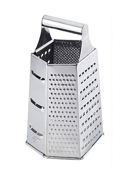 Терка 6-ти гранная 23 см. нерж. MGsteel /1/12/48/ Терка 6-ти гранная 23 см. нерж. MGsteel /1/12/48/