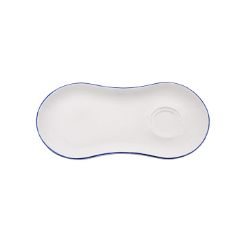 Блюдце 250*120 мм. для завтрака Ретро синий край (чашка 70299,69205), форма Гурмэ Bonna /1/12/1248/ ВДОХНОВЕНИЕ