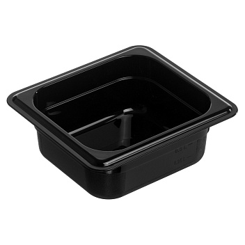 Гастроемкость 1/6 h= 65 мм. 176*162 мм. 1 л. поликарб. черная GP /1/