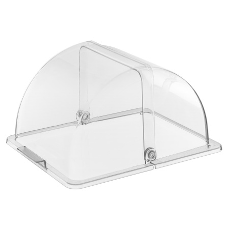 Крышка для гастроем.,подносов,корзин Roll-Top 1/2 32,5*26,5 см. h=18,5 см. поликарб, прозрачная GP/1/12/