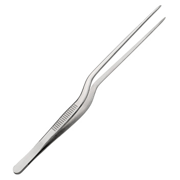 Щипцы (пинцет) 20 см. изогнутые, нерж. MGsteel /1/100/ АКЦИЯ