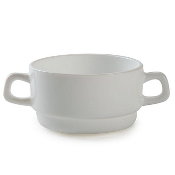 Бульонница 310 мл. d=100 мм. h=55 мм. с ручками штабелир. Ресторан /6/24/1080/