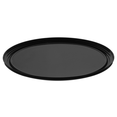 Поднос для подачи d=38,5 см. поликарбонат, черный б/крышки (крышка 76832,76831) GP /1/24/