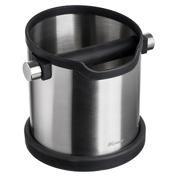 Нок-бокс для кофейного жмыха d=15 см. h=16 см. нерж. с силикон. подставкой MGprof /1/