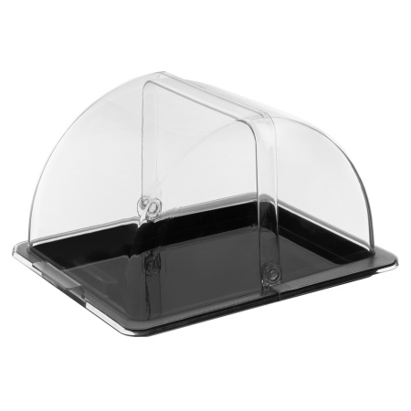 Поднос для подачи GN 1/2 32,5*26,5 см. поликарбонат, черный б/крышки (крышка 76828, 76829) GP /1/24/