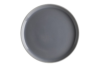 Тарелка d=250 мм. Серый, форма Граунд Bonna /1/6/486/