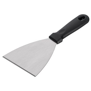 Лопатка 23,5 см. прямая раб. часть 11,5*10 см. нерж. с пластик. ручкой /1/