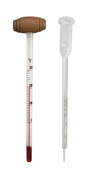Термометр для вина 0°C /+30°C цена деления 1°C + виномер VB /1/12/48/ 