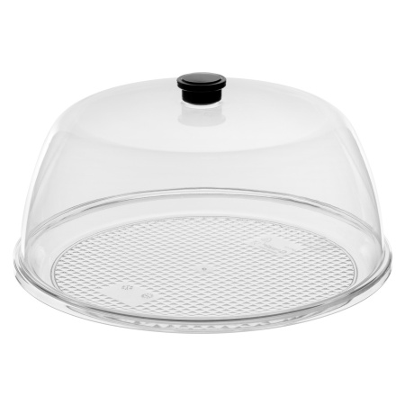 Поднос для подачи d=29 см. поликарбонат, прозрачный б/крышки (крышка 76833) GP /1/24/