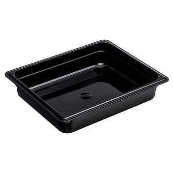 Гастроемкость 1/2 h= 65 мм. 325*265 мм. 4 л. поликарб черная GP /1/