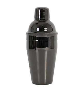 Шейкер 0,45 л. 20 см. нерж. Европейский, черное покрытие Deluxe MGsteel /1/72/