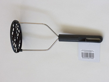 Картофелемялка 250 мм. 95*70 мм. нерж. с пластик. ручкой /1/144/