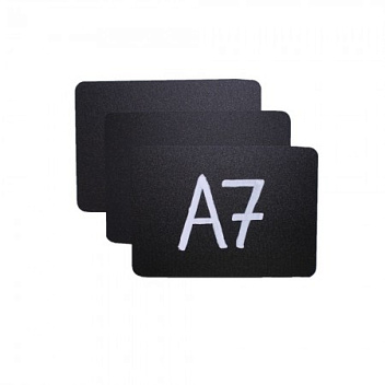 Ценник 105*74 мм. А7 меловой черный без подставки /1/100/